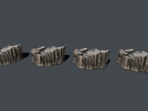Cliff rocks 3D मॉडल