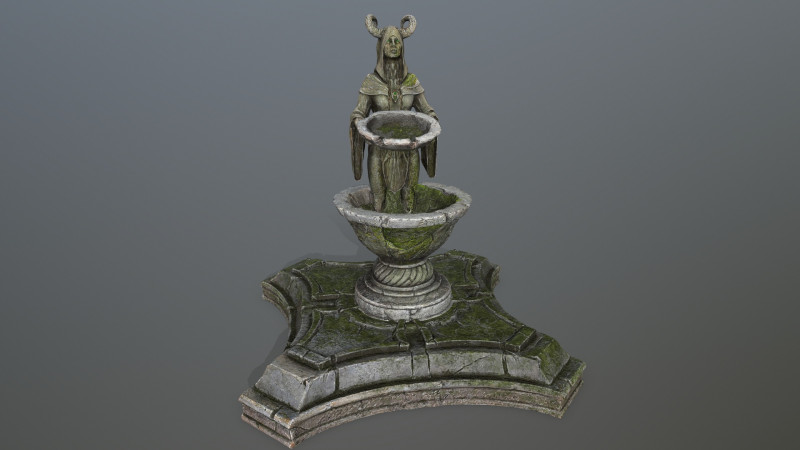 Angel fountain Modelo 3D .c4d .max .obj .3ds .fbx .stl .blend