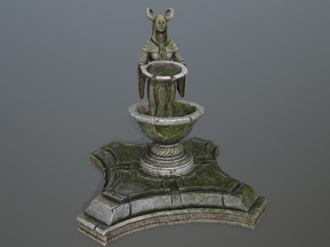 Angel fountain 3D Model