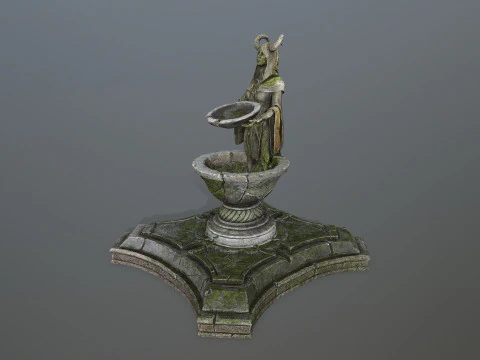 Angel fountain 3D Model