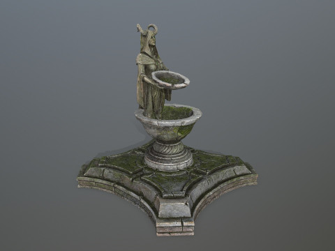 Angel fountain Modelo 3D