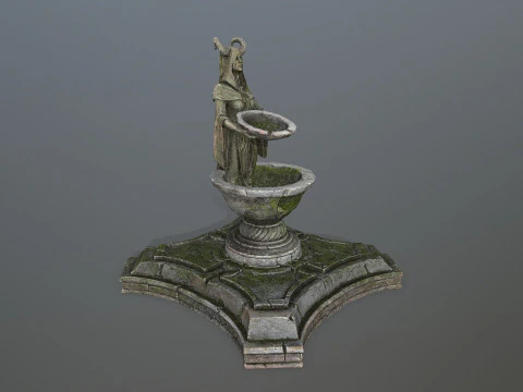 Angel fountain 3D Model