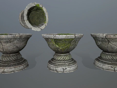 Angel fountain 3D Model