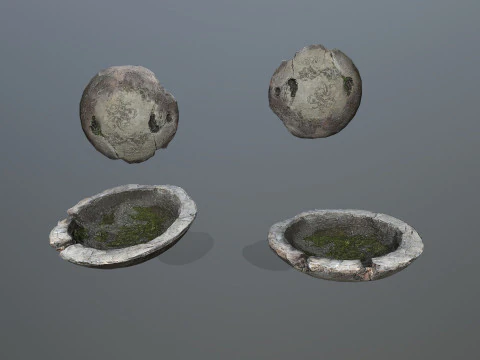 Angel fountain 3D Model