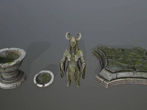 Angel fountain 3D Model