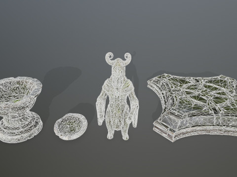 Angel fountain Modelo 3D