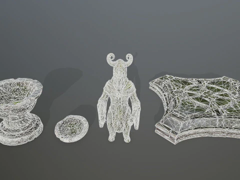 Angel fountain 3D Model