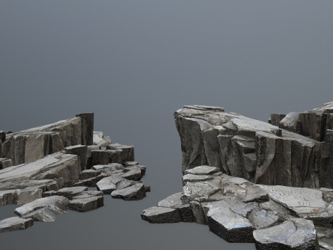 Cliff rocks 3D Model