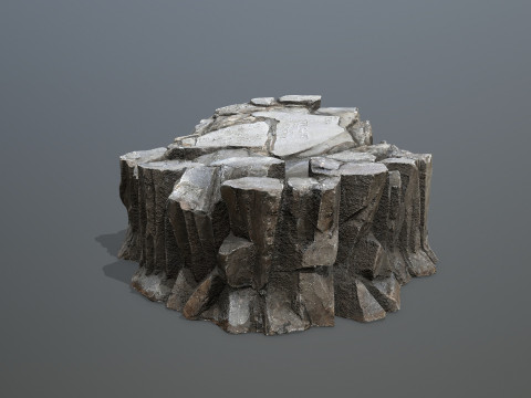 Cliff rocks Model 3D