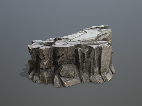 Cliff rocks Model 3D