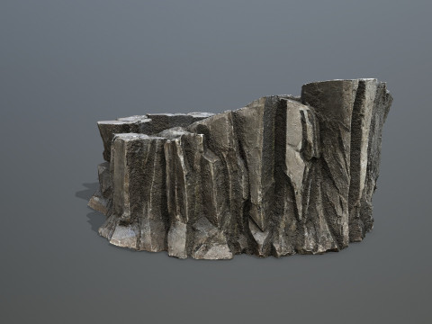 Cliff rocks Model 3D
