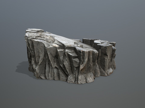 Cliff rocks Model 3D