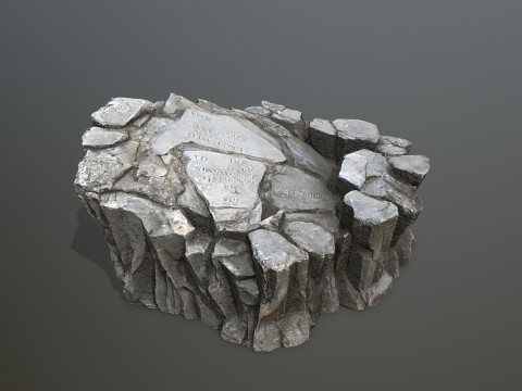 Cliff rocks Model 3D
