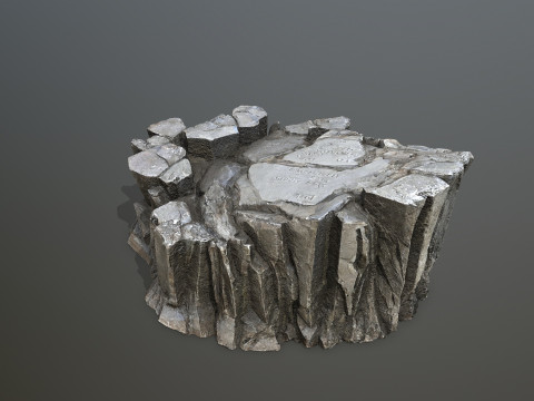 Cliff rocks Model 3D