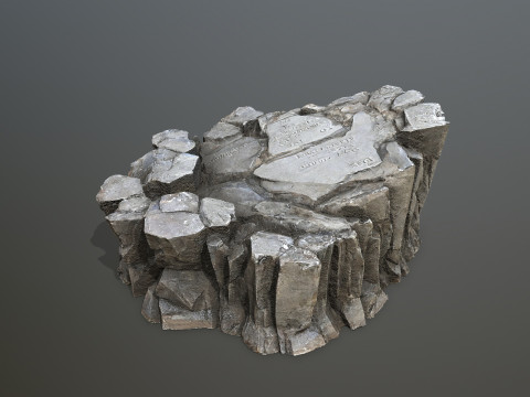 Cliff rocks Model 3D