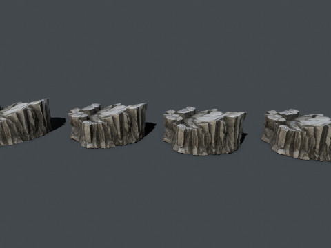 Cliff rocks Model 3D