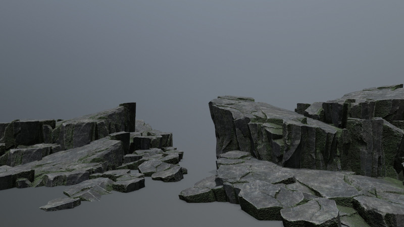 Cliff rocks 3D Модель .c4d .max .obj .3ds .fbx .stl .blend 