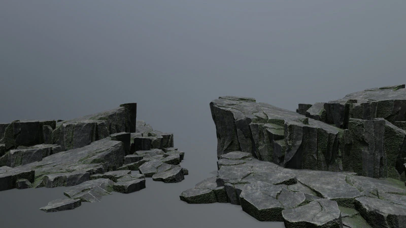 Cliff rocks 3D Model .c4d .max .obj .3ds .fbx .stl .blend 