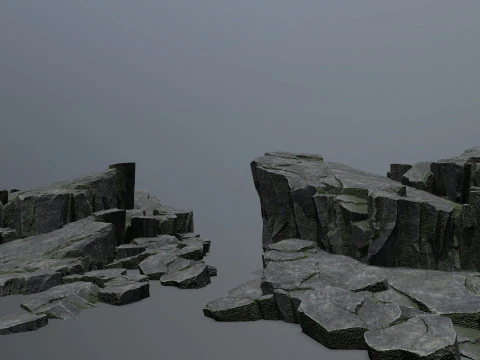 Klippenfelsen 3D Modell