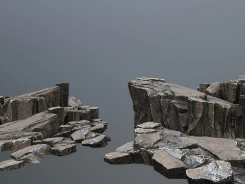 W&uuml;stenklippenfelsen 3D Modell