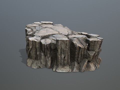 Desert cliff rocks Modello 3D