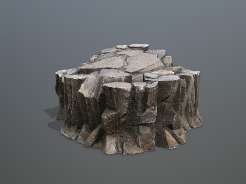 Desert cliff rocks Modello 3D