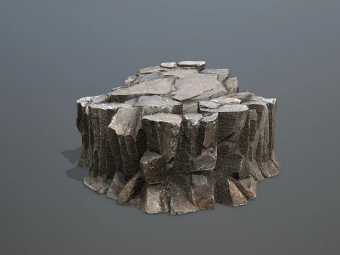 Desert cliff rocks 3D Model