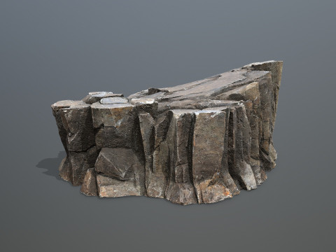 Desert cliff rocks Modello 3D
