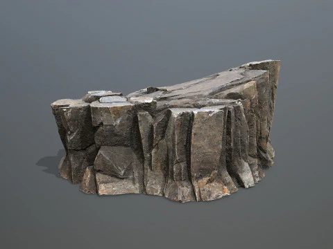 Desert cliff rocks 3D Model