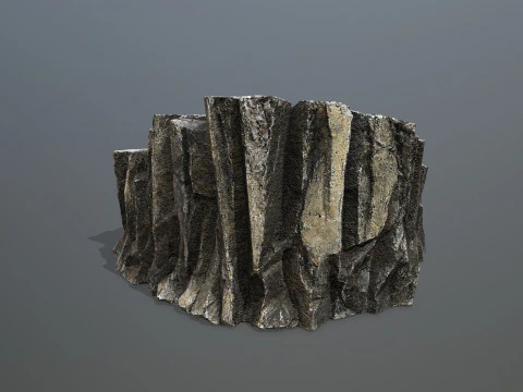 Desert cliff rocks 3D Model