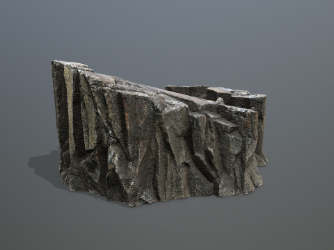 Desert cliff rocks Modello 3D