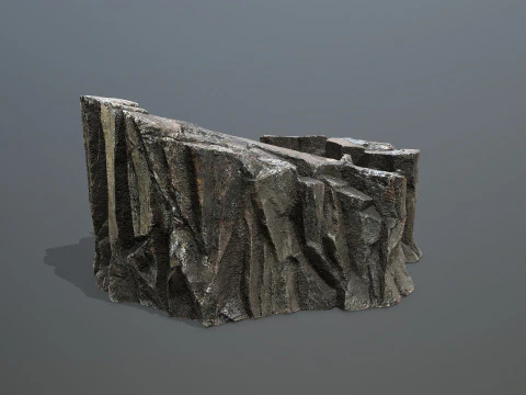 Desert cliff rocks 3D Model