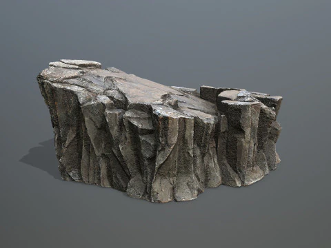 Desert cliff rocks 3D Model