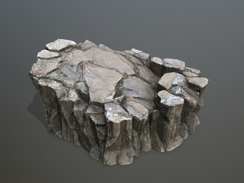 Desert cliff rocks Modello 3D