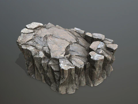 Desert cliff rocks 3D Model