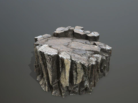 Desert cliff rocks 3D Model