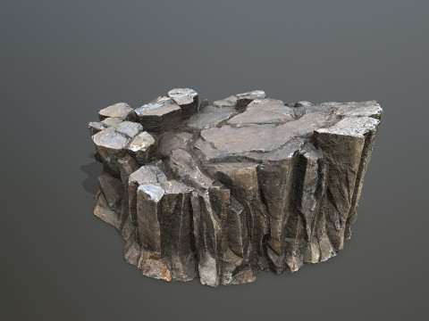 Desert cliff rocks Modello 3D