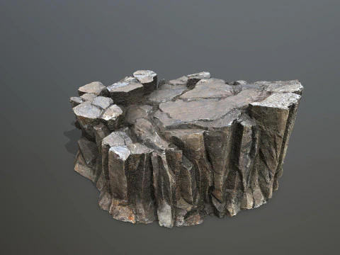 Desert cliff rocks 3D Model