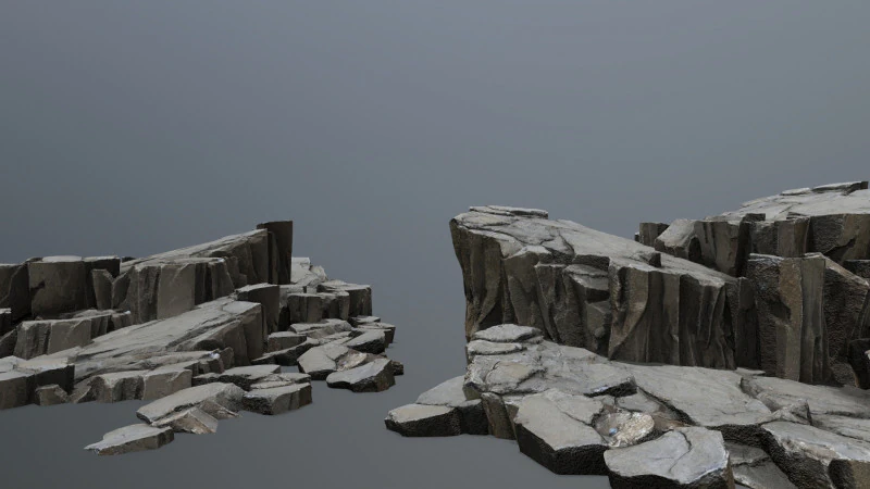 Desert Rocks 3D Model .c4d .max .obj .3ds .fbx .stl .blend 
