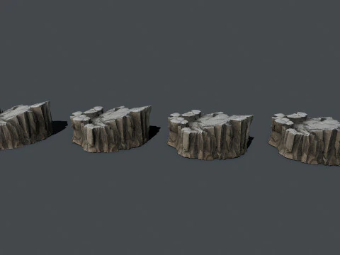 Desert Rocks 3D Model