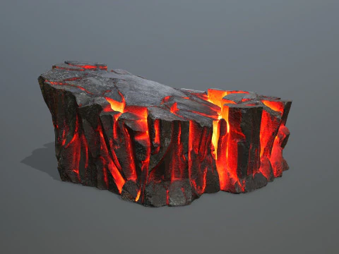 Лавовые камни 3D Модель