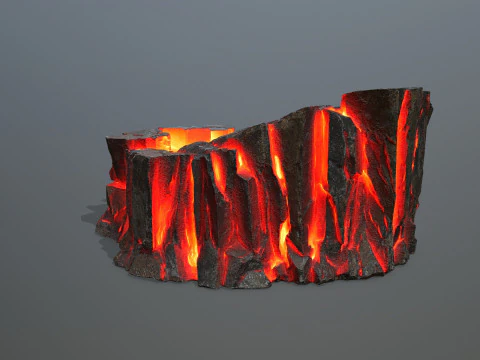 Лавовые камни 3D Модель