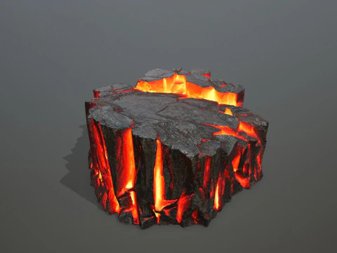 Лавовые камни 3D Модель