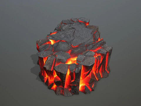 Лавовые камни 3D Модель