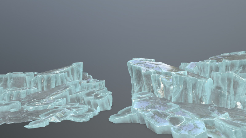 Ice rocks 3D Модель .c4d .max .obj .3ds .fbx .stl .blend