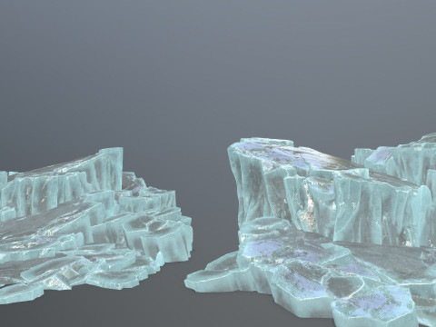 Ice rocks 3D Model