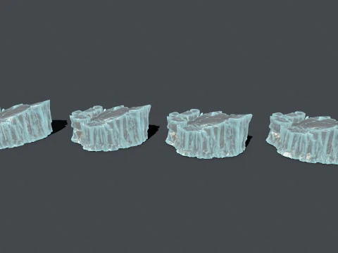 Ice rocks 3D Model