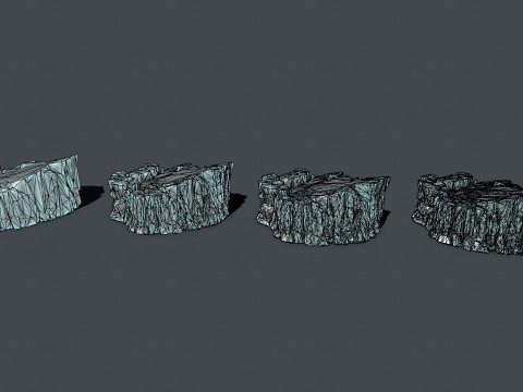 Ice rocks 3D Модель