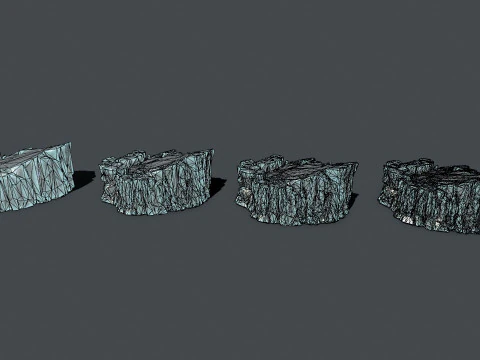Ice rocks 3D Model