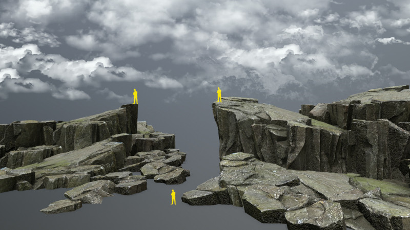 Cliff rocks 3D 模型 .c4d .max .obj .3ds .fbx .stl .blend